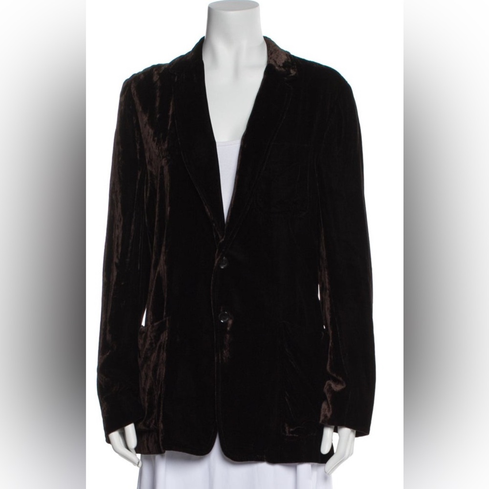 Dries Van Noten Dark Velvet Blazer